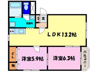 サンライズＣの物件間取画像